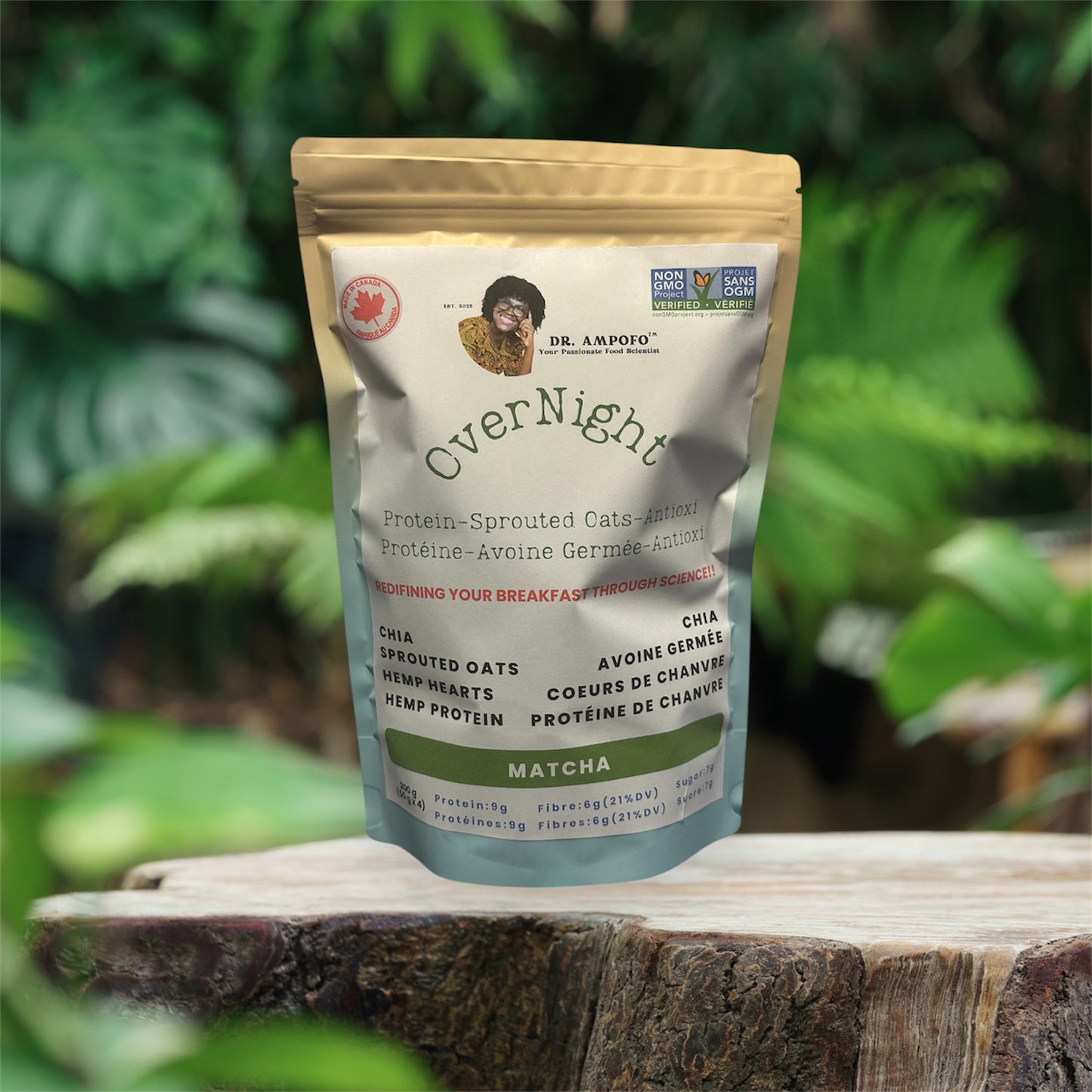 Sprouted Oats, Protein and Matcha