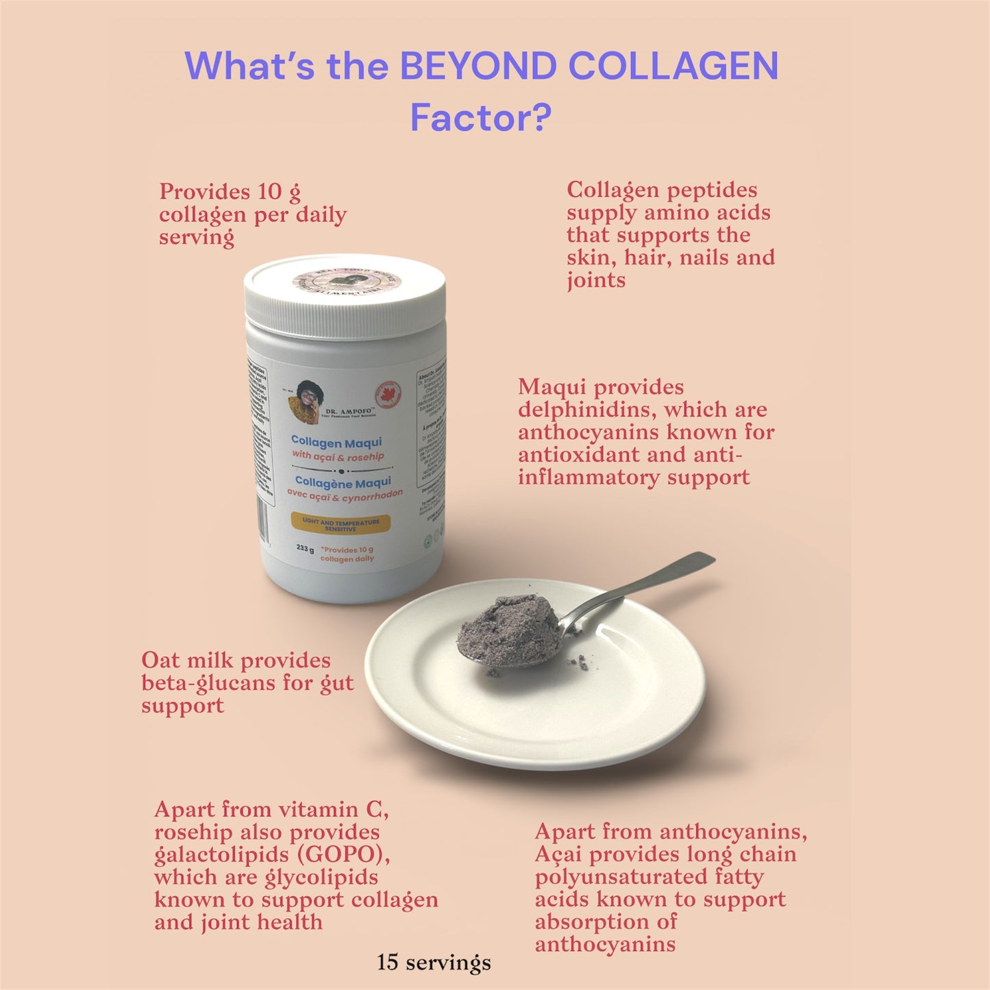 Collagen Maqui with Açaí + Rosehip | 15 Servings