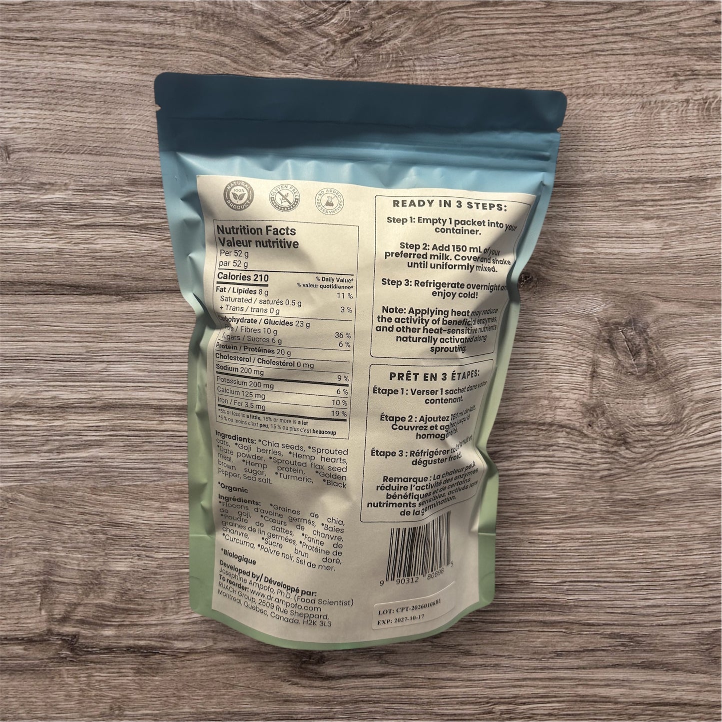 Chia, Mixed Sprouts, Goji berries & Turmeric